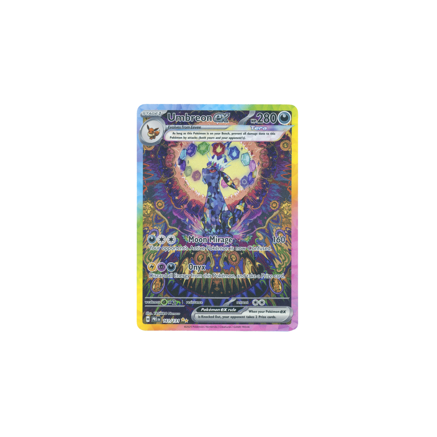 Pokemon Card Prismatic Evolution 161/131 Umbreon Ex Special Illustration English