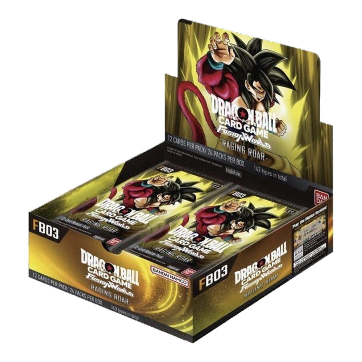 FB03 Dragon Ball Supor Card Game Raging Roar Booster Box