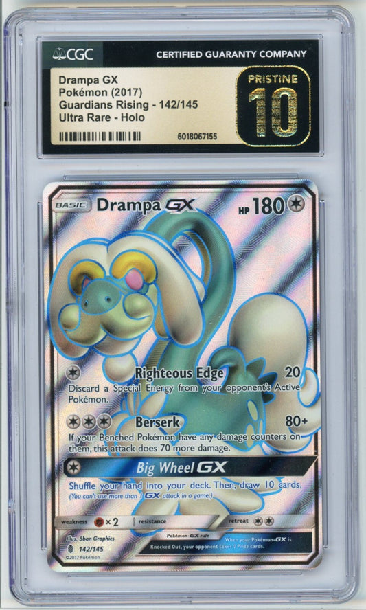 Drampa GX 142/145 Ultra Rare-Holo CGC Prisitine 10 2017 English
