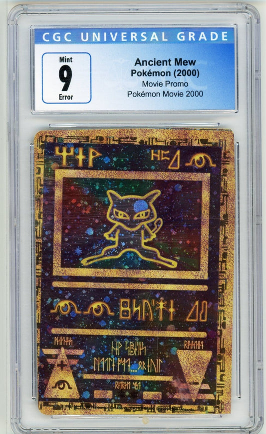 Miscut Error Ancient Mew Pokemon Movie Promo 2000 CGC 9