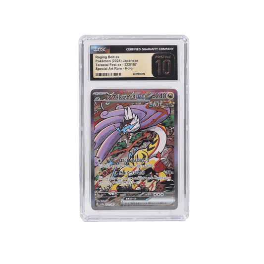 2024 POKEMON TERASTAL FEST RAGING BOLT EX SPECIAL ART RARE HOLO PRISTINE 10 CGC