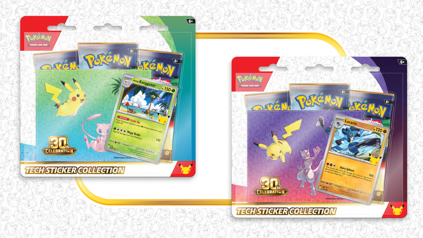 Pokemon TCG: 30th Celebration Tech Sticker Collection - Alolan Exeggutor